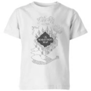 Image of Harry Potter The Marauder's Map Kids T-Shirt - White - 11-12 Years