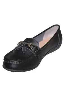 image of Action Leather Tassle Loafers