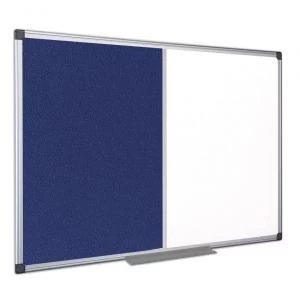 image of Bi-Office Maya Combo Aluminium Frame Board Blue 120x90cm DD 46194BS