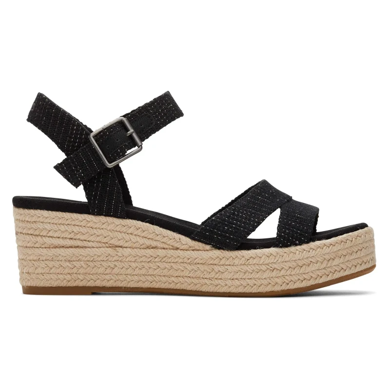 Image of TOMS Womens wedge sandals Toms Audrey Noir Female 36