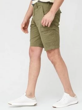 image of Lyle & Scott Cargo Shorts - Green, Size 28, Men