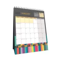 Image of Collins Edge Rainbow Month To View 2023 Desktop Calendar EDDC-23