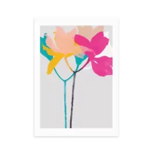 Image of East End Prints Lily 40 Print Pink/Blue