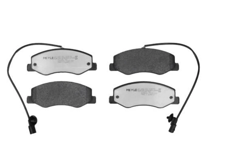 Image of MEYLE 025 251 7218/PD Brake pad set Rear Axle, incl. wear warning contact, MEYLE-PD Quality, with anti-squeak plate Brake Pad Set,disc brake (402)