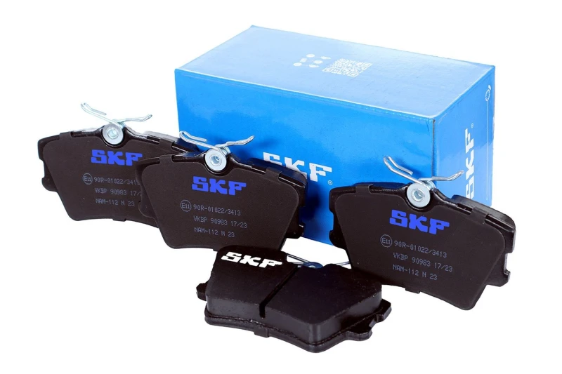 Image of SKF VKBP 90983 Brake pad set not prepared for wear warning indicator Brake Pad Set,disc brake (402)