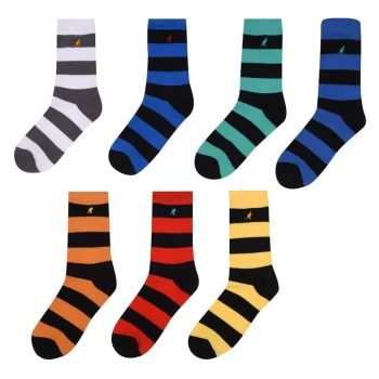 Image of Kangol Formal Sock 7 pack Junior Boys - Multi