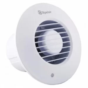 image of Xpelair DX100BR 4" (100mm) Simply Silent DX100B Bathroom Fan-Standard Round, Cool White