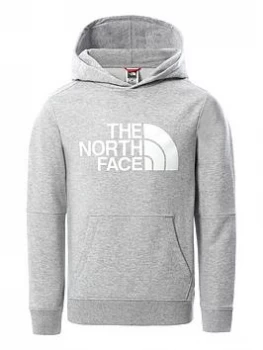 image of Boys, The North Face Unisex Drew Peak Light Pullover Hoodie - Grey, Size S=7-8 Years