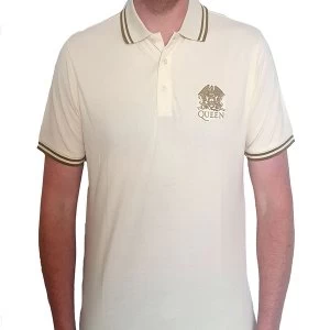 Image of Queen - Crest Logo Unisex Medium T-Shirt - Neutral
