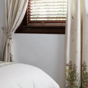 Image of Belledorm Bella Mae Lined Curtains (168 x 137cm) (Ivory)