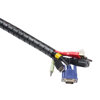 Image of D-Line Cable Zipper - 2.5m Length 25mm diameter, Black