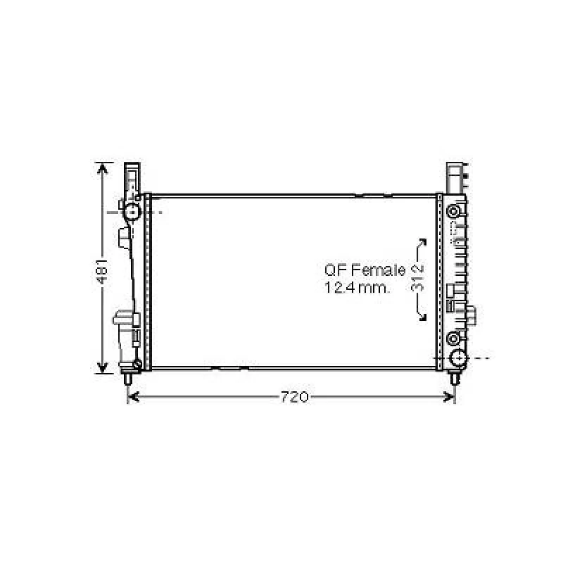 Image of Engine radiator DIEDERICHS DCM2415
