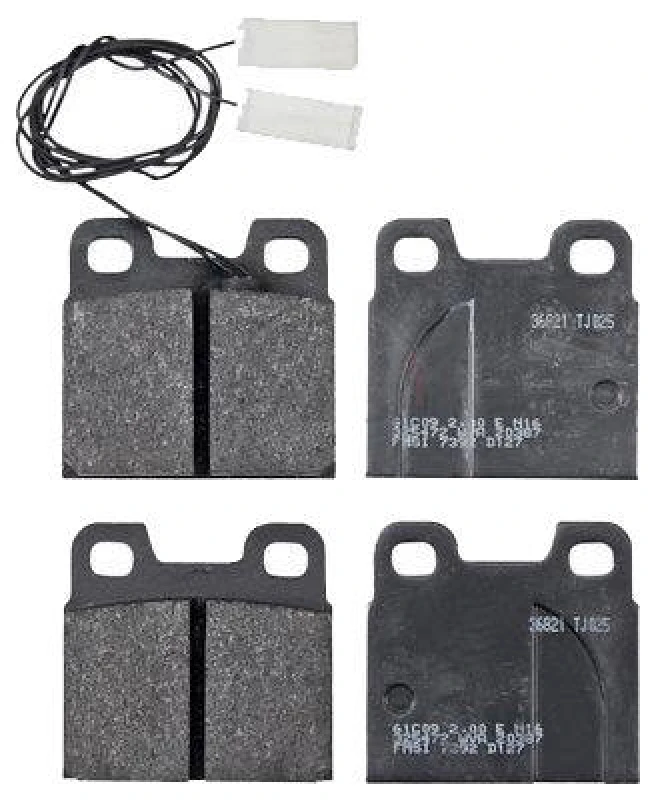 Image of A.B.S. 36821 Brake pad set with integrated wear sensor Brake Pad Set,disc brake (402)