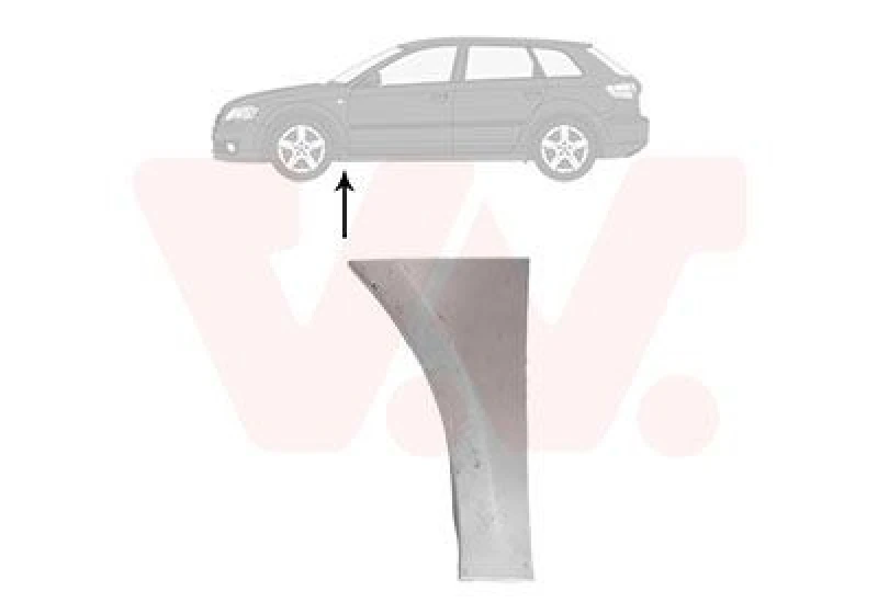 Image of VAN WEZEL Wing fender VAN WEZEL 5856155