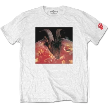 Image of The Rolling Stones - Goats Head Soup Unisex Large T-Shirt - White