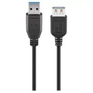 Image of Goobay SuperSpeed USB 3.0 Extension Cable - 1.8m - Black