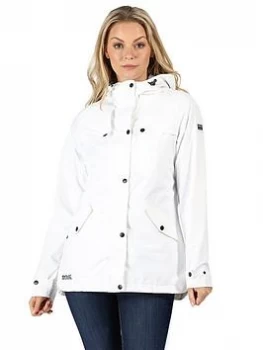 Image of Regatta Bertille Waterproof Jacket - White, Size 12, Women