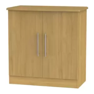 Image of Edina Ready Assembled 2 Door Cabinet Modern Oak