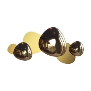 Image of Jack-stone Modern Integrated LED Wall Lamp Gold, 3000K