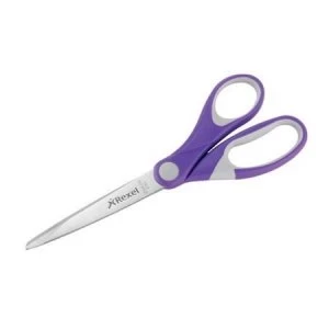 image of Rexel JOY 182mm Comfort Grip Scissors Perfect Purple