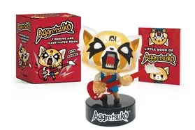 Image of aggretsuko figurine and illustrated book with sound