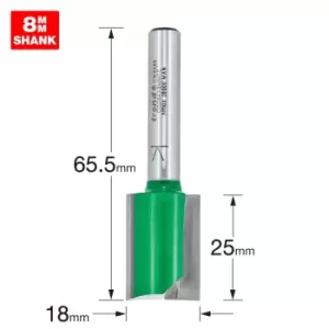 Image of Trend CRAFTPRO Two Flute Straight Router Cutter 18mm 25mm 8mm