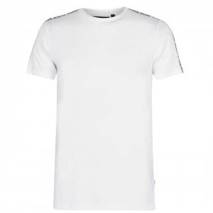 Image of Fresh Ego Kid Taped T Shirt - Navy/White