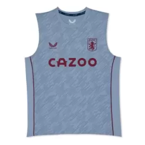 Image of Castore Aston Villa Training Vest Juniors - Blue