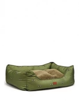 Image of Joules Bee Print Box Pet Bed - Large