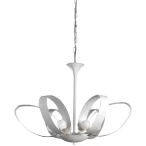 image of Onli Serena Designer 6 Light Pendant Ceiling Light, White