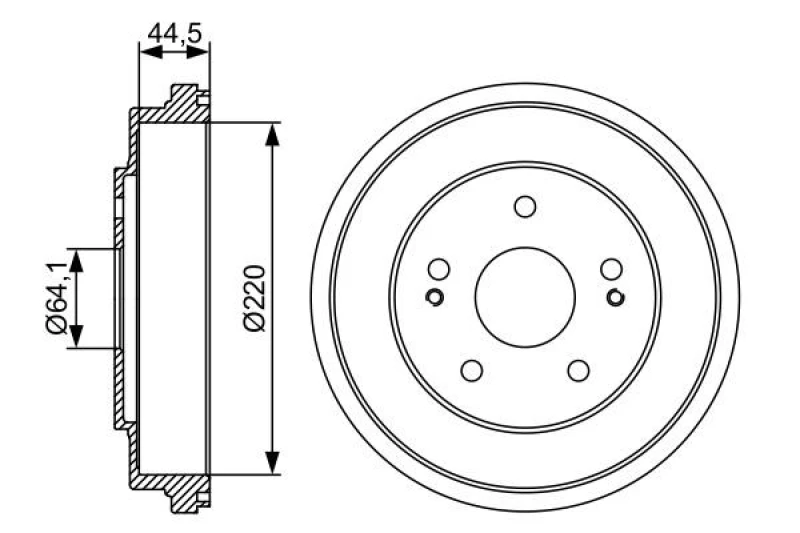 Image of RIDEX 123B0118 Brake Drum Rear Axle, 268,5mm Brake Drum (123)