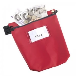 image of GoSecure Cash Bag With Window Red