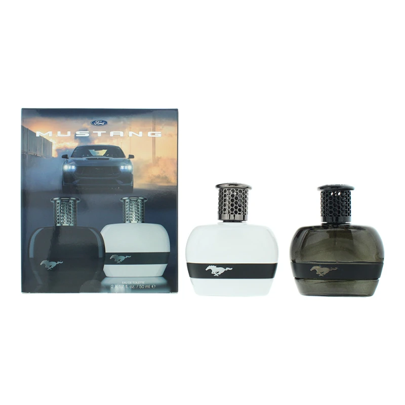Image of Mustang Black White 2 Piece Gift Set: Eau de Toilette 2 X 50ml