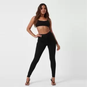 Image of Missguided Tall Vice Hightwst Skinny Jean - Black
