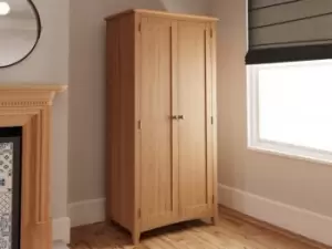 Image of Kenmore Dakota Oak 2 Door Double Wardrobe Flat Packed