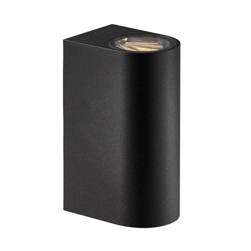 Image of Nordlux Asbol Outdoor Wall Light Black Aluminium Sensor Intergrated LED 20, 000hrs - Mains Powered, IP44 Black Unisex