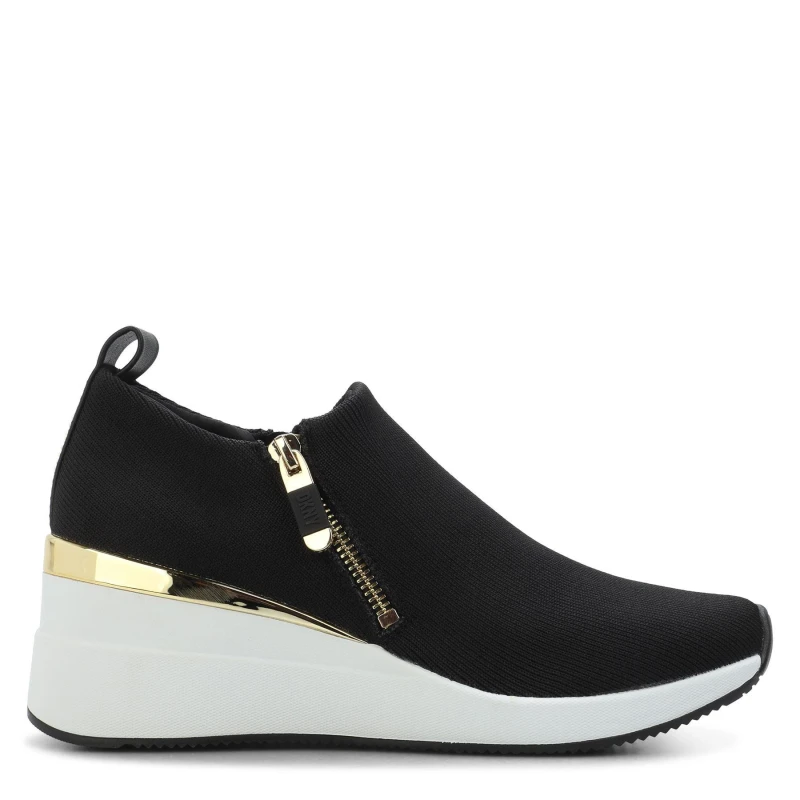 Image of DKNY Palma Wedge Trainers Black female UK 5.5