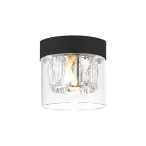Image of Gem Surface Mounted Downlight, Matt Black, 1x G9