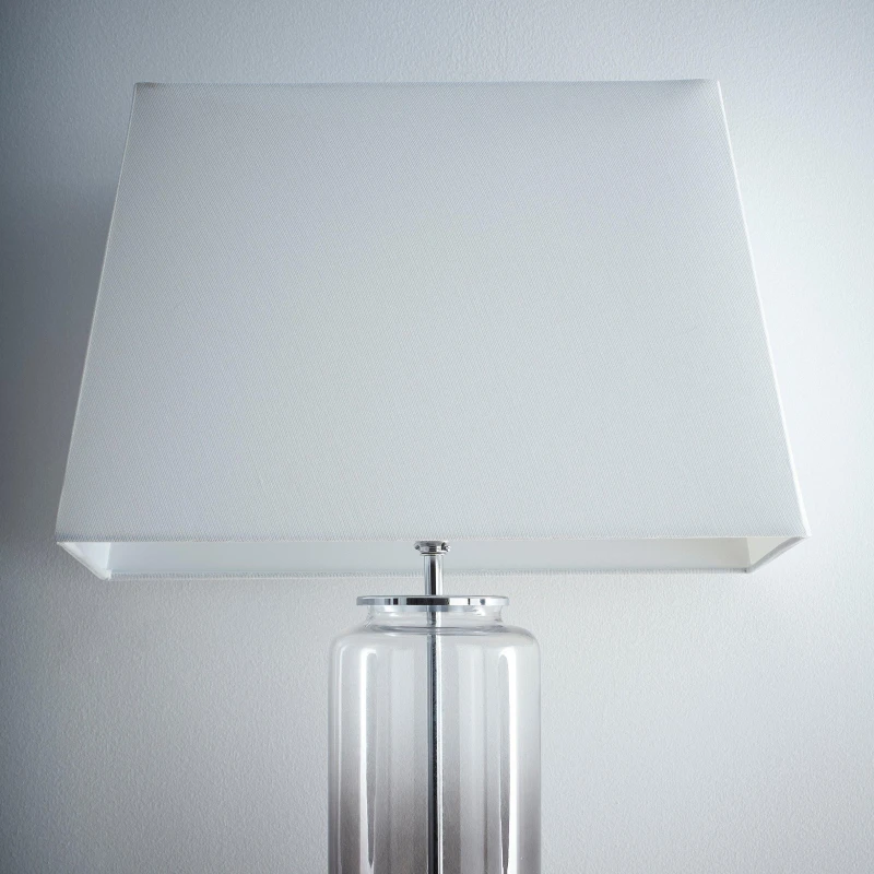 Image of K LIVING KLIVING 13" Modern White Rectangle Light Shade for Ceiling Pendant White