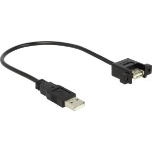 Image of USB 0.25m Cable Black