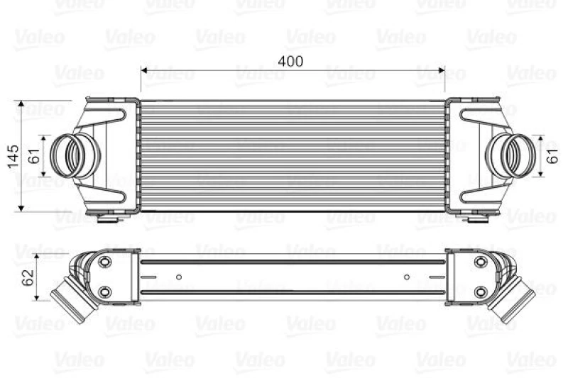 Image of Intercooler VALEO 818550