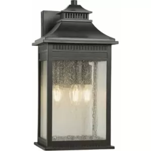 Image of Loops - Outdoor IP44 3 Bulb Wall Light Imperial Bronze LED E14 40W