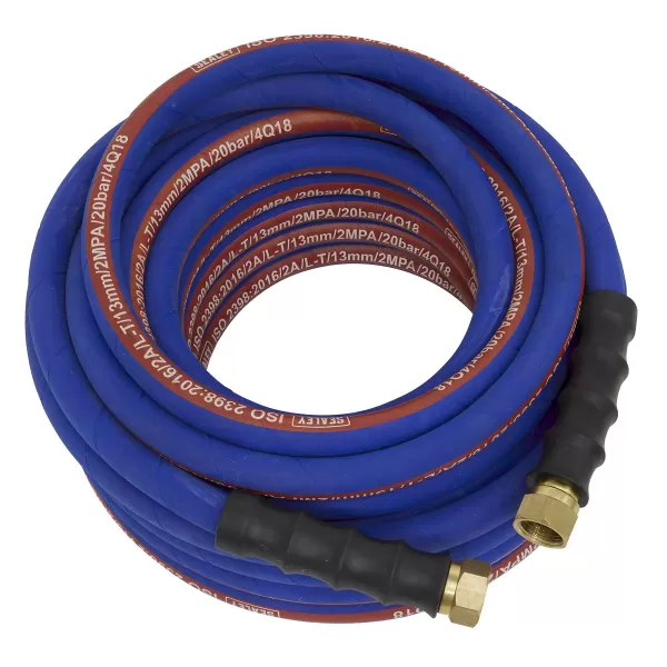 Image of Sealey AH15R/12 Air Hose 15mtr x Ø13mm 1/2BSP Unions Extra Heavy-Duty