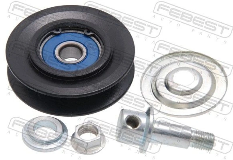 Image of FEBEST 0187-FZJ80 Tensioner Pulley Tensioner Pulley,v-ribbed belt (310)