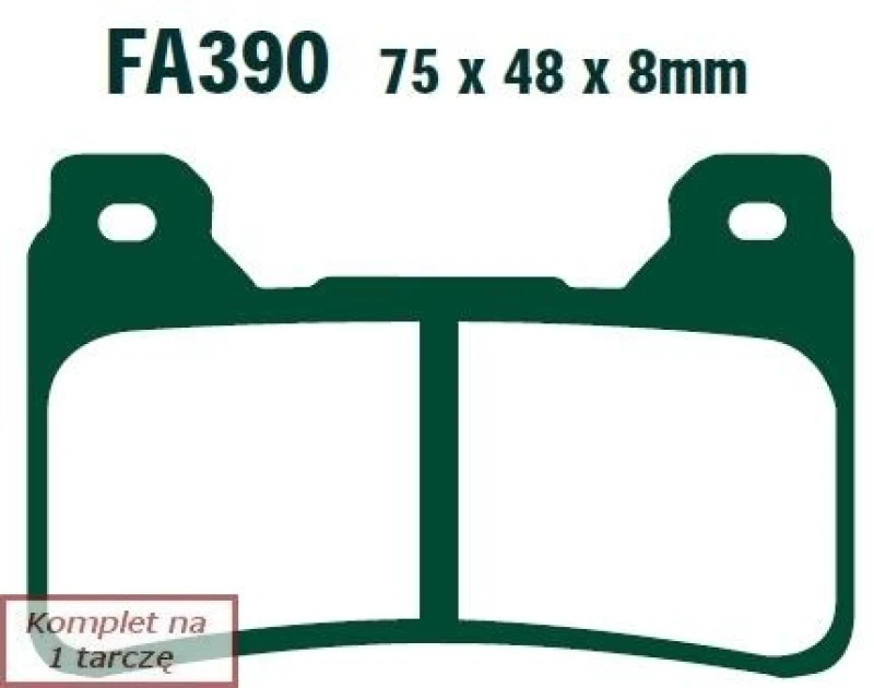 Image of EBC Brakes Brake pad set EBC Brakes FA390HH