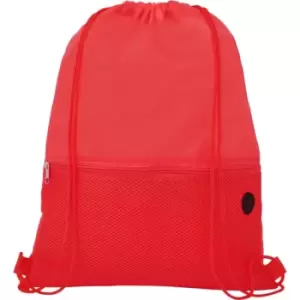 image of Bullet Oriole Mesh Drawstring Bag (One Size) (Red)