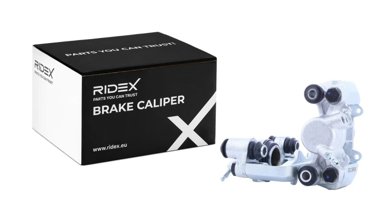 Image of RIDEX 78B1745 Brake caliper Rear Axle, without holder Cast Iron Brake Caliper (78)