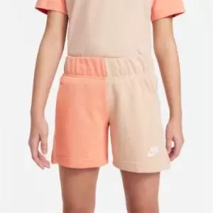 Image of Nike Sportswear Colour Block Shorts Junior Girls - Multi