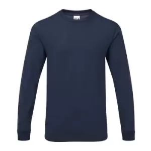 image of Gildan Mens Hammer Heavyweight Long Sleeve T-Shirt (M) (Sport Dark Navy)