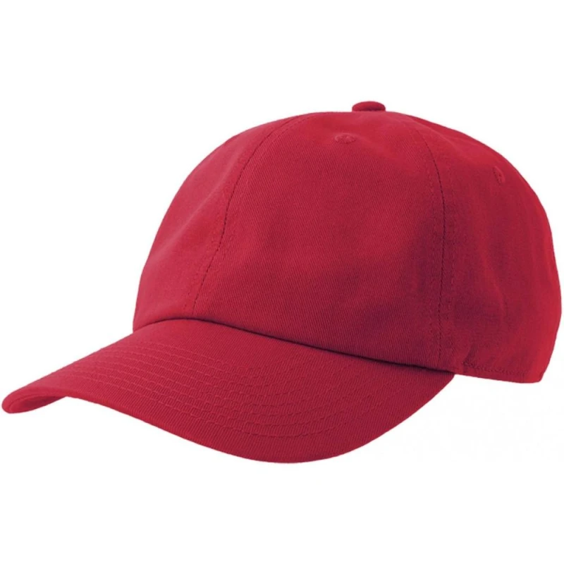 Image of Atlantis Mens Dad 6 Panel Baseball Cap in Red Red Male One Size